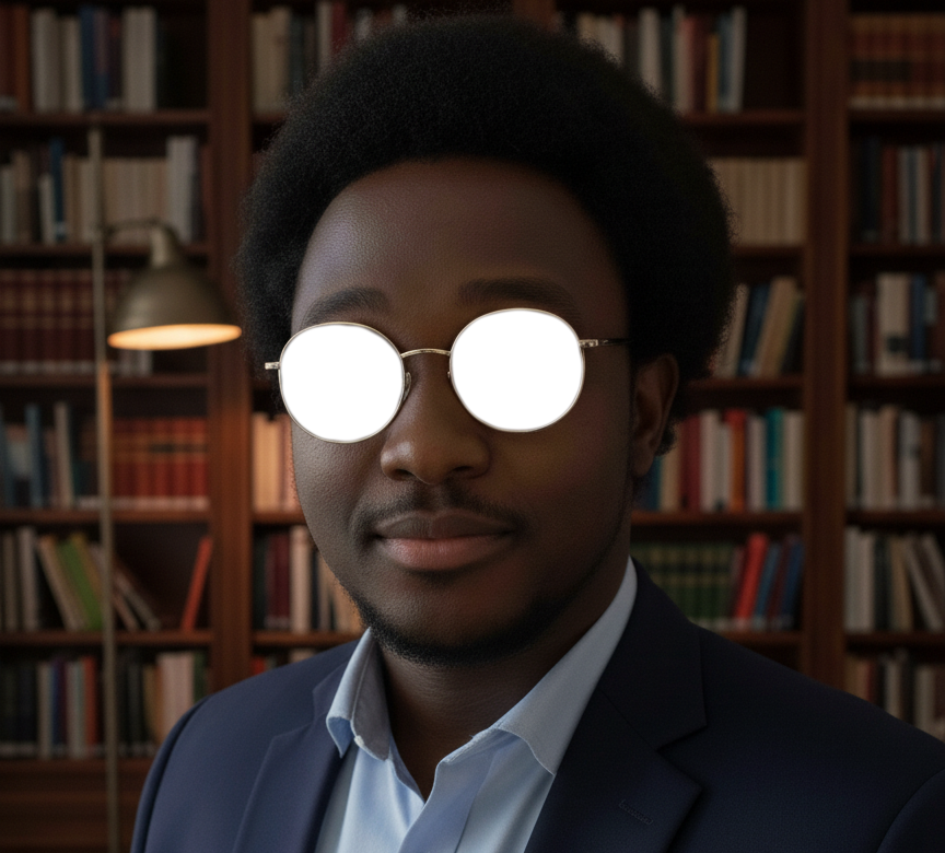 Hero with hollowed glasses